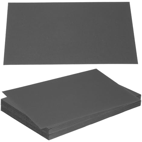 PATIKIL 17,8 x 12,7 x 0,0 cm spånskivor, 40 st 15 PT tjocka bokbräde pärmar bräda robust bokbindningsmaterial för bokbindningsskydd, svart