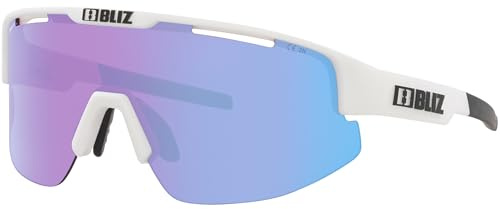 Bliz Unisex Matrix Nano Optics Nordic Sportbrille, white begonia-blue, CAT.2, OneSize