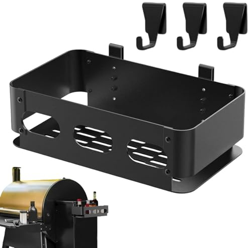 WJnflQN BBQ Grill Accessories Holder,Griddle Tool Holder Rack for Outdoor Grill | Space-Saving Grill Accessories Tool Holder with 3 Hooks for Outdoor Grill