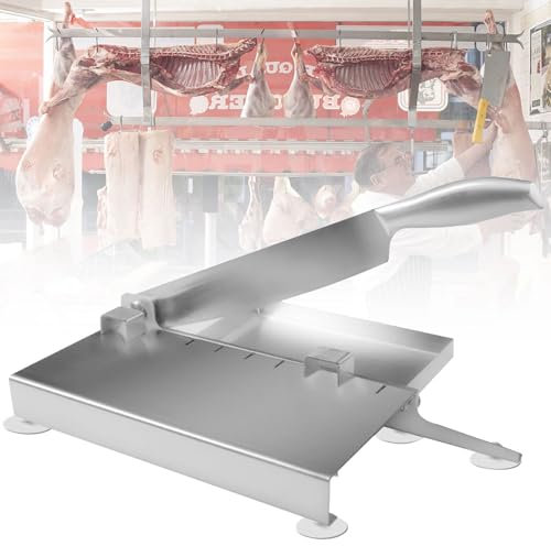 SenhE Coupe-Viande Congelé Manuel, Trancheuse de Acier Inoxydable, pour Jambon Congelé, Bœuf, Viande de Bœuf, Outils de Cuisine Roulée Trancheuse à Viande