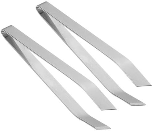 MAGICLULU 2pezzi Pinzetta in Acciaio Resistente Piatta Per Rimuovere Lische Di Pesce Pinzette Da Cucina Professionali Per Pollo Spigola Pesce Gatto Lavabili in Lavastoviglie
