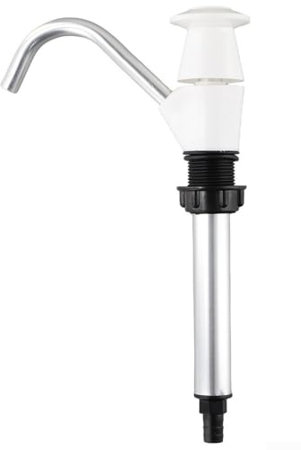 Pompe à Eau Manuelle pour Camping, Remorque, Évier, Camping-Car, Auto-amorçante, Longueur Étendue de 410 mm, Blanc