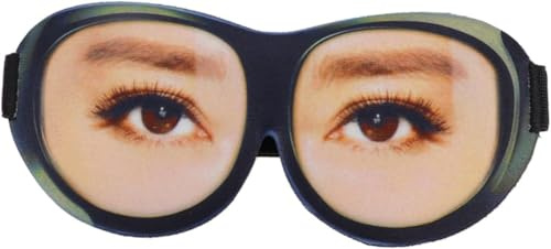 PAIKIUU Lustige Augenmaske zum Schlafen Lustige Schlafmaske 3D Neuheit Augenmaske Augenmaske mit offenen Augen Lustige Augenschatten Lustige Augenbinden für Reisen Schlaf Spiel Party