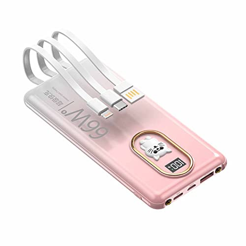 Power Bank wireless, Power Bank solare, grande capacità 100.000 mAh, USB C, per telefono cellulare, nero, 100.000 mAh