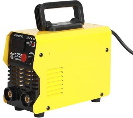 ARC250 poste a souder, soudeur laser avec affichage numérique, réglable et à double tension, 220V Inverter domestique Mini soudeur à bâtons (jaune)