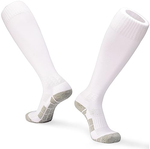 GRPSKCOS Fussballsocken Kinder 1 Paar Men Fußballstutzen Knielange Atmungsaktive Fußballsocken für Tennis Rugby Hockey Fußball Stutzen Kinder Men 31-46