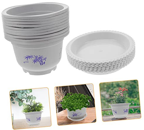 Abaodam 10piezas Jardineras De Redondas Unidades para Orquídeas Decoración Moderna
