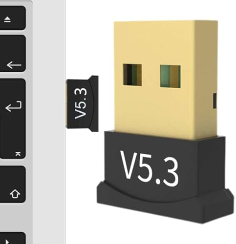 USB per computer, adattatore audio wireless, adattatore senza driver | 5.3 trasmettitore ricevitore per cuffie laptop, altoparlanti, dispositivo di streaming PC, accessorio