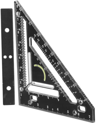 DECOMELODY 1 set Squadra da Falegnameria con Goniometro Righello Alta Precisione per e Lavorazioni Strumento Versatile e Portatile per Falegnameri