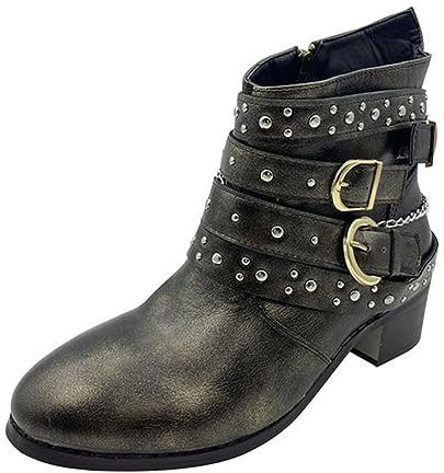 Generiska cowboystövlar dam korta västerländska stövlar dam läder vintage ankelstövlar medeltida ko pojke stövlar eleganta västerländska stövlar mode ridstövlar med klack stövlar niet höga klackar