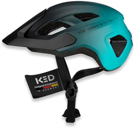 KED Embrace Jr Fahrradhelm – Jugendhelm Mit Integriertem Visier, Leichtbau Und Vielseitiger Alltagstauglichkeit