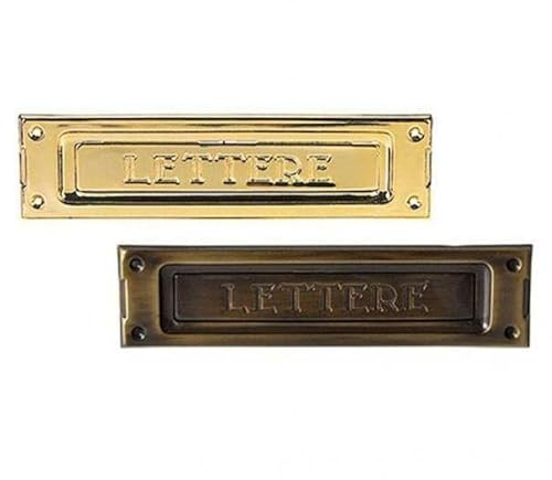 Koncreto Briefkasten, Modell pz 1 - anticata, Gold, Freistehend, Mailbox, 23,5 x 6 cm, In Blister