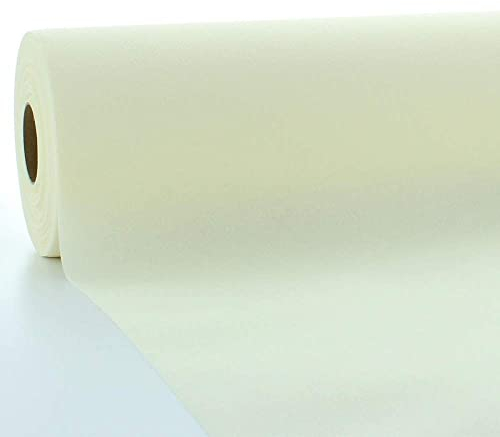 Sovie HORECA Linclass Airlaid Tischdeckenrolle Champagner - Tischdecke 118cm x 25m - Einfarbige Papiertischdecke Rolle - Ideal für Party & Hochzeit