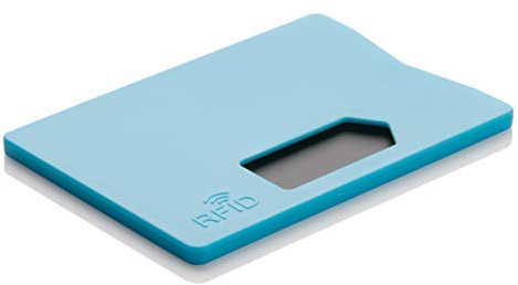 3X RFID Schutzhülle Kreditkartenhülle Stabil NFC Blocker für Ausweis, Scheckkarten, Bankkarten sicherer Schutz vor Datenklau (Blau)