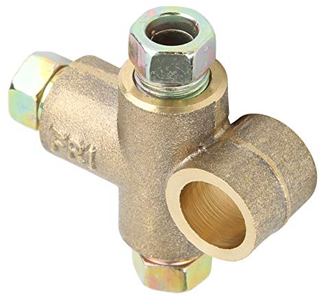Te de freno, Te de freno en forma de T de 3 vías con 3 tuercas macho, T de freno M10 de 10 mm Unión corta Tubo de 3/16 pulg.