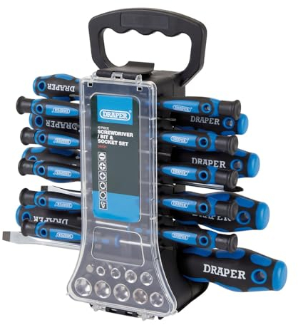 Draper 20721 - Set di cacciaviti, bussole e punte (49 pezzi)