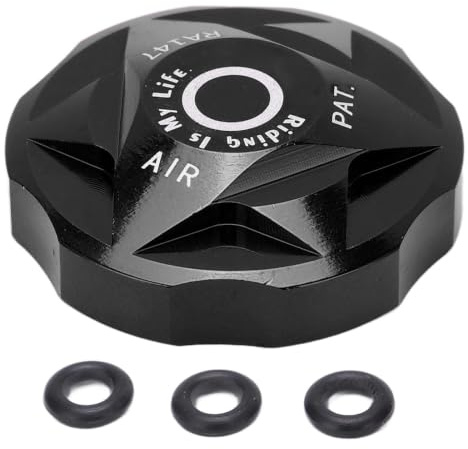 SUNGOOYUE Fahrrad Ventildeckel, Aluminiumlegierung MTB Vorderradgabelkappen Protektor Ersatzteil Zubehör