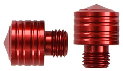 Motorrad Spiegel Schraubkappe Abdeckung,Asudaro 2Stück Rückspiegel Schraube M10 Universal Motorrad Gewindebolzen Adapter Schrauben Geändert Rückspiegel Sitz Dekorative Schraubkappe Abdeckung,Rot