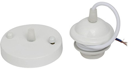 Ruilogod E27 blancopuro Luz LED Bombilla Lámpara DIY Lámpara Soporte de zócalo Lámpara Placa de techo
