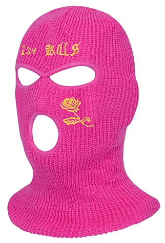 Nezababy 3 Loch Sturmhaube Ski Maske Winter Winddicht Nackenwärmer Thermo Radfahren Ski Maske Gestrickte Vollmaske für Männer Frauen