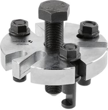 HÖGERT TECHNIK Universeller Abzieher für Zahnriemenräder – 60–90 mm – 3-armig – verstellbar – CrV-Stahl – für VW, Audi – Profi Werkzeug für Motorreparaturen