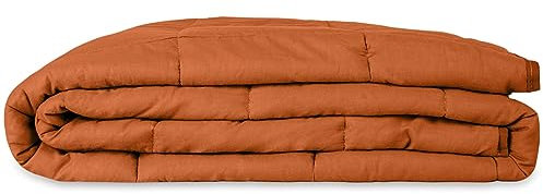 Wrap-Ninja Gewichtsdecke 135x200 7 kg Anti Stress Therapiedecke 100% Baumwolle Decke für Besseren Schlaf Weighted Blanket Schwere Decke Oeko-TEX 100% für Erwachsene