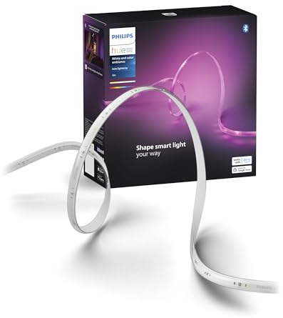 Philips Hue Solo 3M - Tira LED Inteligente, Pack 1un de 3m, ideal para Interior, control con Hue App, Funciona con Alexa, Google Assistant y Apple HomeKit