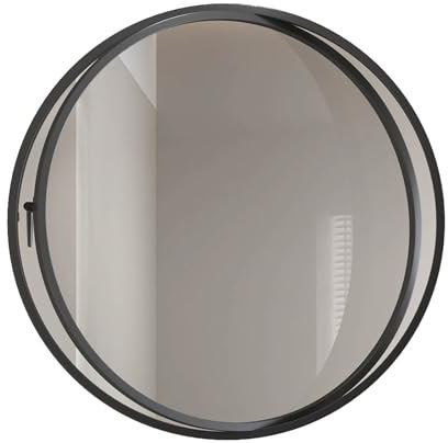 HJLKDYM Drehbares Flügelfenster, Das Runde Fenster Kann Um 360° Gedreht Werden. Beleuchtungs- Und Belüftungsfenster Aus Aluminiumlegierung, Geeignet Für Esszimmer，Küche(Black-transparent Glass,80cm)