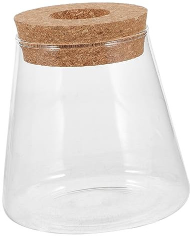 Supvox Terrarium Für Wasserpflanzen Dekorativer Pflanzenbehälter Für Tisch Und Büro Vielseitig Einsetzbar Als Fischbehälter Oder Deko- Einfach Zu Reinigen Mit Korkverschluss