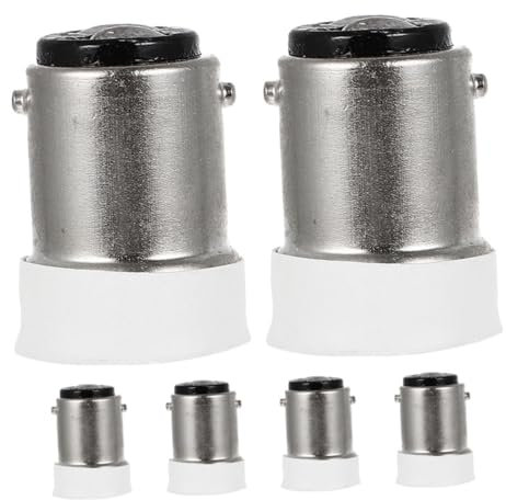 jojofuny Adaptateur De Douille Dampoule B15d Vers E14 6 Pièces Convertisseur De Douille De Lampe Adaptateur De Remplacement Pour Luminaire