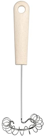 GastroMax Fouet spirale 28 cm BIO | Lin | Alimentation Cuisson Ustensiles de cuisine | Lavable au lave-vaisselle | Approuvé pour les aliments et sans BPA | L7 x W8 x H25,5 cm