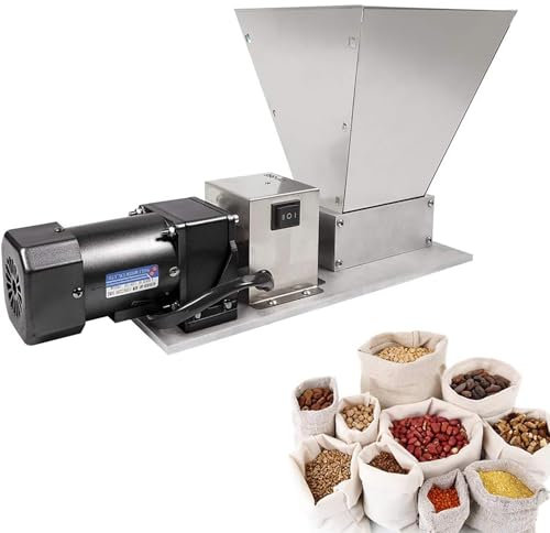 Grinding Mill，60W Spice Mill Grain Crusher, Electric Grain Grinde Mill, 75rpm/min Stainless Steel Barley Grinder, Production Capacity 20kg/h, for Corn Barley, Walnuts, Malt