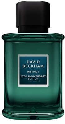 David Beckham Instinct Eau de Parfum Uomo - Edizione 20th Anniversario, Con Bergamotto, Accordo di Mela e Cashmeran - 50ml
