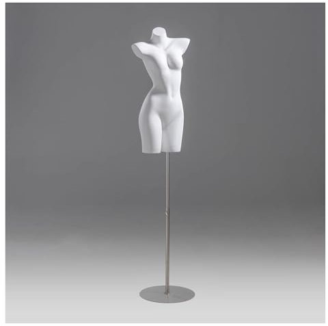 YXLYFDLY Stabilere Damenschaufensterpuppe, Kleidermodell-Display Und Schaufensterpuppentorso Mit Solider Basis Für Bekleidungsausstellungen, Weit Verbreitet(White,Style2)