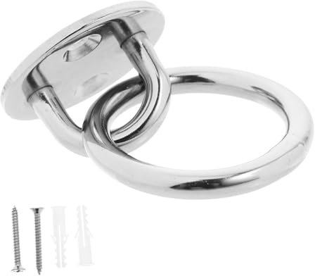 Hemobllo Support Plafond Acier Inoxydable pour Hamac Et Sangles Suspension Crochet Mural Robuste avec Vis Inclus pour Yoga Balançoires Équipements Fitness Montage Facile Haute Résistance