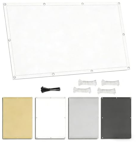 Vela Parasole Rettangolare 4X6M Vela Ombreggiante Impermeabile Tenda a Vela Giardino Protezione UV 95% Tende da Sole con Corda di Nylon e Occhiellato per Esterno Giardino