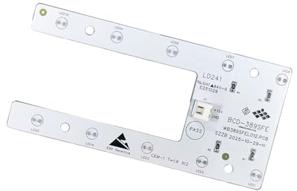 NRVTRE Iluminación LED de bajo Consumo, Tablero de luz LED de Repuesto, iluminación de refrigerador para refrigerador BCD-389SFE / BCD-390EGA, Ahorro de energía