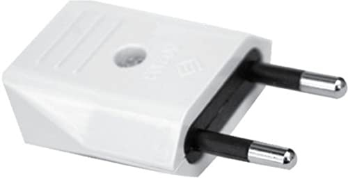 Silver Electronics 9257 Clavija Macho, 250 V, Blanco