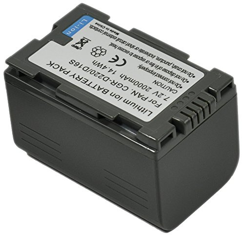 BTBAI CGR-D220 Camcorder Battery for CGP CGR D220 CGA-D07S D110 D14 D14S D210 D28 D28A/1B D28S D28SE/1B D320 D320T1B D08 D08A/1B D08R D08S D120 D120T D14 D14S D16 D16S D210 D220A D28S D320 NV-GS4 k1a