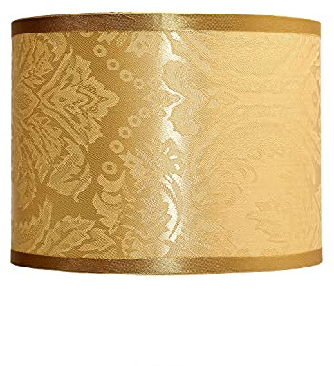 Lampenschirm Stoff Zylinder Taupe für E14 Tischlampe Ø 17 cm
