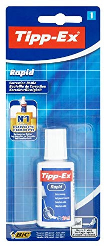 Tipp-Ex 2 botellas correctoras Rapid de 20 ml, 1 paquete