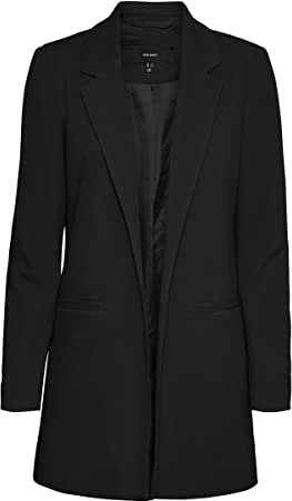 VERO MODA Vmverina LS Long Blazer, Blazer Donna, Nero, 46