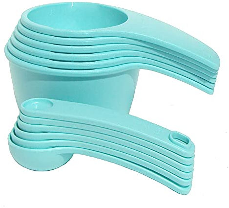 Tupperware Set de tasses et cuillères à mesurer Aruba Bleu