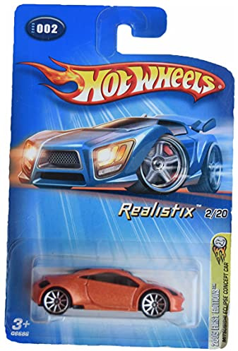 Hot Wheels Mitsubishi Eclipse Concept Car, [Burnt Orange] 2005 First Editions 2/20 10 Spoke
