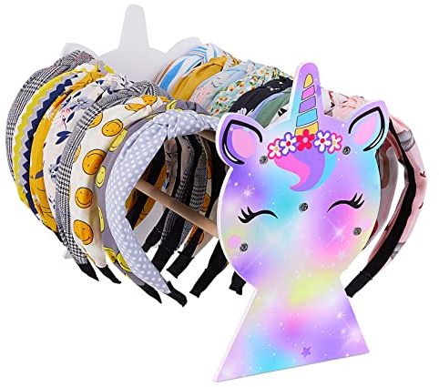 Beinou Haarreifen Ständer Haarbänder Halter Einhorn Hölzern Stirnbänder Aufbewahrung Haarband Ausstellungsstand Headband Holder Organizer