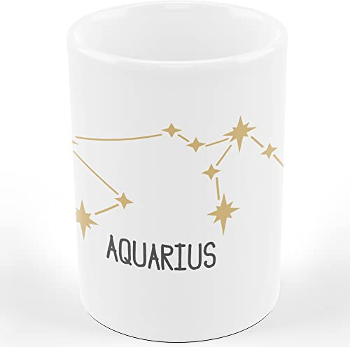 AL PRODUCTION Tazza Acquario - Segno Zodiacale -Idee Regali Divertenti e Originali -Tazze di caffè eTè