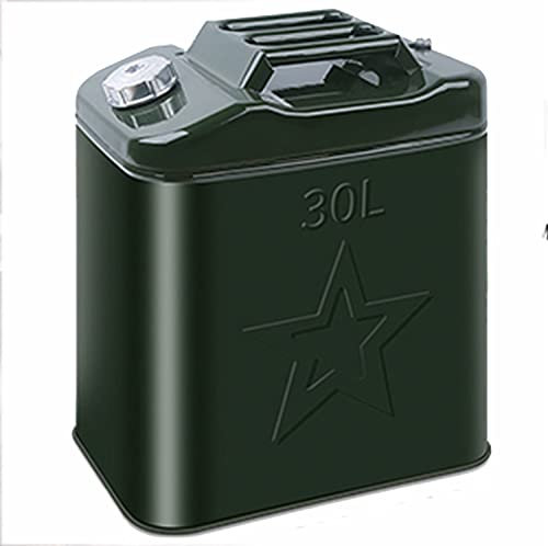 JIADUOFU Bidón para Gasolina, Bidón para Carburante con Mango De Tres Barras, para Almacenamiento De Combustible, Gasolina Contenedor De Aceite Diesel,30L