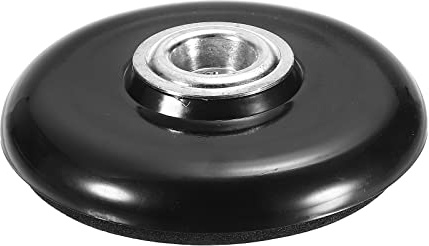 sourcing map Cello Anti Rutsch Stachelhalter 94 x 23mm Schwarz Silberton | Bass Rock Anschlag Rund Endstift Stopfen Fußbodenhalter