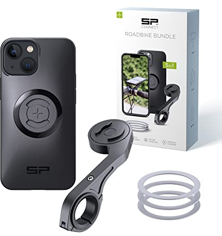 SP CONNECT Road Bike Bundle | SPC+ | für iPhone 13 mini/12 mini | Handyhalter für Road Bike| Fahrrad Handy Halterung Gadget