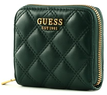 GUESS Geldbörse Giully SLG Small Zip Around Wallet Forest dunkelgrün